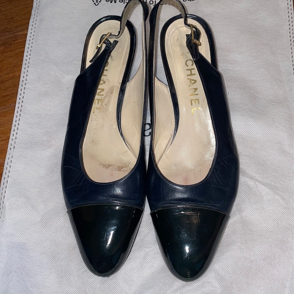 Authentic Vintage Chanel slingback heels